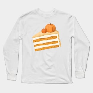 Pumpkin carrot cake with decorations Long Sleeve T-Shirt